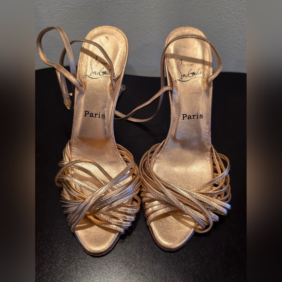 Christian Louboutin Shoes - Christian Louboutin Rose Gold Heels